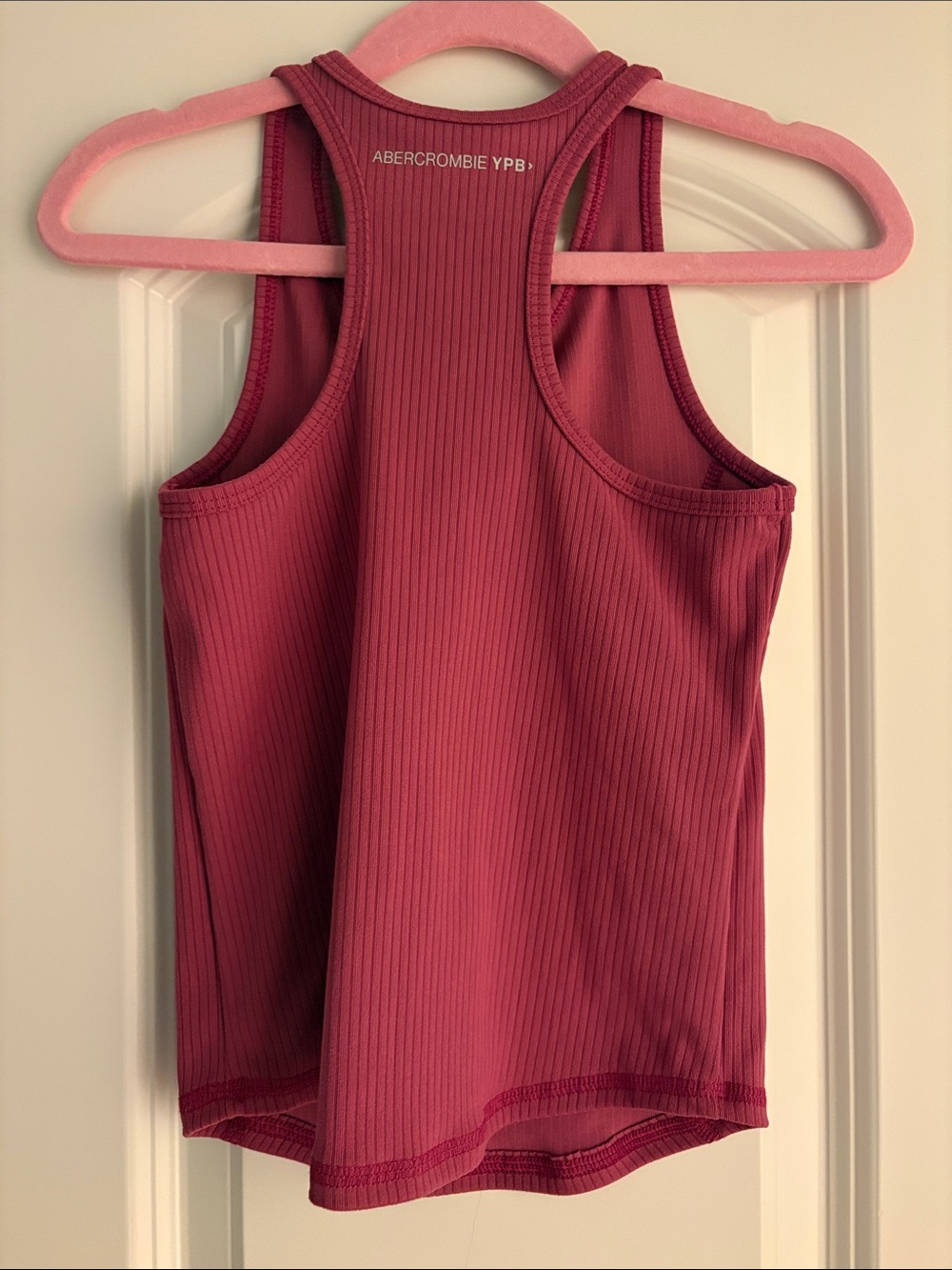 abercrombie kids Ribbed Racerback Tank - Dark Raspberry - Picture 3 of 3